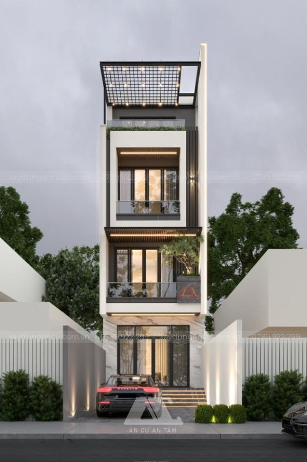 Nhà 1 trệt 2 lầu kết hợp kinh doanh