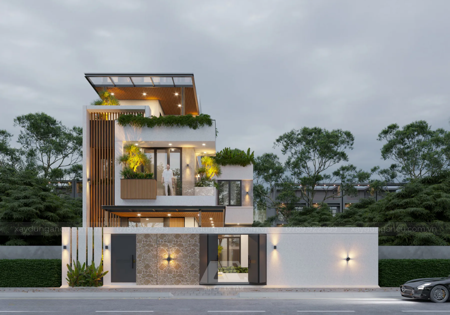 Thiết kế nhà phố 3 tầng tân cổ điển