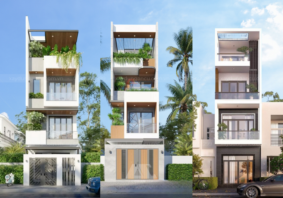 Mẫu thiết kế nhà phố 4 tầng