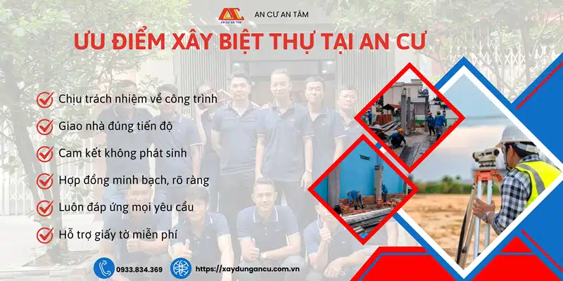 5 ưu điểm xây dựng biệt thự tại An Cư