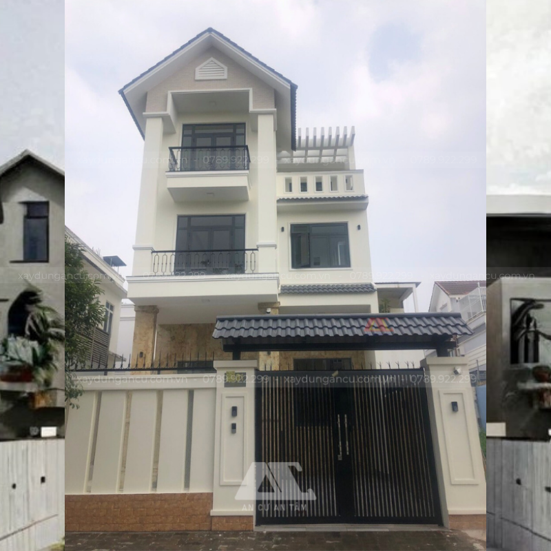 Biệt thự 3 tầng mái Thái tại Bình Chánh