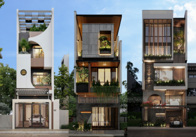 Bảng dự toán xây dựng nhà phố 1 trệt 2 lầu 5x20m(100m2), tối ưu công năng